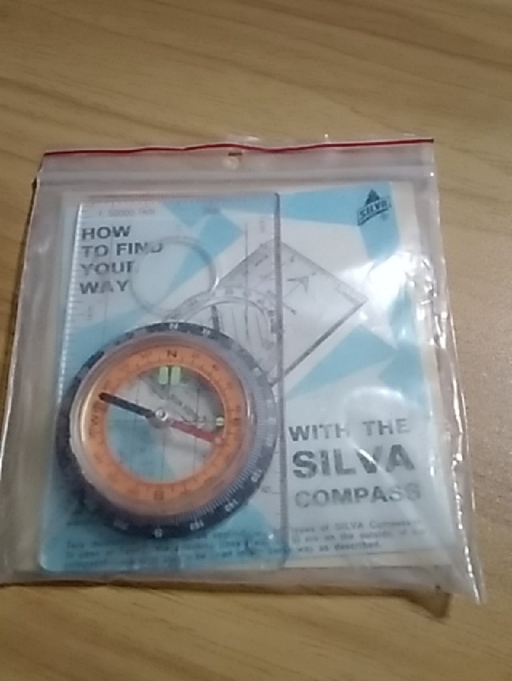 Silva Navigation Compass with Instructions - Orange Dial